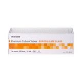 McKesson Test Tube Plain 10 mL Without Closure Glass Tube (1082087_CS) 1000/CS