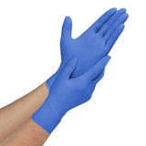 CareStock™ Exam Glove Large NonSterile Nitrile Standard Cuff Length Textured Fingertips Blue Chemo Tested (1230898_CS) 2000/CS