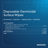 McKesson Surface Disinfectant Premoistened Manual Pull Wipe 160 Count Canister Alcohol Scent NonSterile (880563_CS) 12/CS