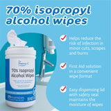 The Pharma-C Company® Antiseptic Skin Wipe Isopropyl Alcohol Towelette Canister (1250441_CS) 1050/CS