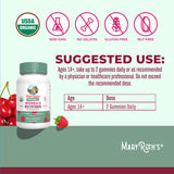 Mary Ruth's® Organic Women's Multivitamin Supplement Vitamin A / C / D / E 450 mcg - 20 mg - 6 mcg - 7 mg Strength Gummie 60 Per Bottle Strawberry Flavor (1271765_EA) 1/EA