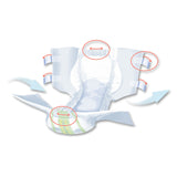Seni® Super Quatro Unisex Adult Incontinence Brief Small Disposable Heavy Absorbency (1163838_CS) 48/CS