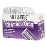 Medi-First® First Aid Antibiotic Bacitracin / Neomycin / Polymyxin B Ointment 0.5 Gram Individual Packet (337028_CS) 900/CS