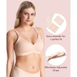 Momcozy Nursing Bra Beige Large 36 to 38 Inch (1261822_EA) 1/EA