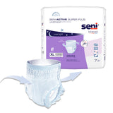 Seni® Active Super Plus Unisex Adult Absorbent Underwear Pull On with Tear Away Seams X-Large Disposable Heavy Absorbency (1163820_PK) 7/PK