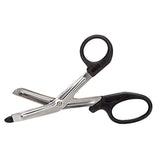 McKesson Medicut™ Trauma Shears Black 5-1/2 Inch Length Medical Grade Stainless Steel Finger Ring Handle Blunt Tip / Blunt Tip (1089418_CS) 10/CS