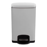 McKesson Trash Can 20 Quart / 5 gal. White Metal Square (1223684_EA) 1/EA