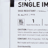 McKesson Terries™ Slipper Socks Unisex Adult X-Large Single Tread Single Patient Use Red (553041_CS) 48/CS