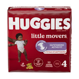 Huggies® Little Movers Unisex Baby Diaper Size 4 Disposable Moderate Absorbency (1128668_CS) 88/CS