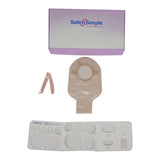 Safe n Simple™ Ostomy Pouch Two-Piece System 9 Inch Length Without Barrier Drainable (1242501_BX) 10/BX