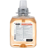 GOJO® Antibacterial Soap Foaming 1,250 mL Dispenser Refill Bottle Fruit Scent (1165674_CS) 4/CS
