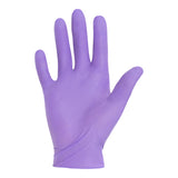 Purple Nitrile-Xtra™ Exam Glove Large Sterile Pair Nitrile Extended Cuff Length Textured Fingertips Purple Chemo Tested (1042399_BX) 50/BX