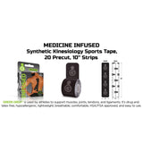 Green Drop™ Kinesiology Tape Black 2 X 10 Inch Nylon / Polyester / Spandex NonSterile (1230639_CS) 200/CS