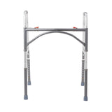 McKesson Bariatric Dual Release Folding Walker Adjustable Height Steel Frame 500 lbs. Weight Capacity 32-1/2 to 39 Inch Height (1065262_EA) 1/EA