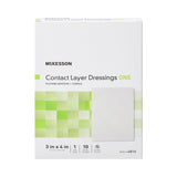 McKesson Wound Contact Layer Dressing 3 X 4 Inch Sterile (1083095_BX) 10/BX