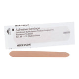 McKesson Adhesive Strip 3/4 X 3 Inch Plastic Rectangle Tan Sterile (464083_CS) 24/CS
