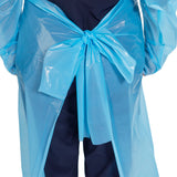McKesson Protective Procedure Gown X-Large Blue NonSterile Not Rated Disposable (1247976_CS) 75/CS