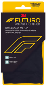 3M™ Futuro™ Revitalizing Compression Socks Over the Calf Medium Black Closed Toe (1084272_PR) 1/PR