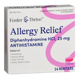 Foster & Thrive™ Allergy Relief 25 mg Strength Minitab 24 per Box (1235079_BX) 24/BX