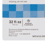 McKesson Brand Antiseptic Isopropyl Alcohol Topical Liquid 32 oz. Bottle (556517_EA) 1/EA