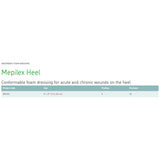 Mepilex® Heel Foam Dressing 5 X 8 Inch Without Border Film Backing Silicone Adhesive Heel Sterile (563851_EA) 1/EA
