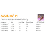AlgiSite M Alginate Dressing 4 X 4 Inch Square (372316_BX) 10/BX