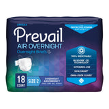 Prevail Air™ Overnight Unisex Adult Incontinence Brief Size 2 / Large Disposable Heavy Absorbency (1126351_CS) 72/CS