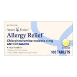 Foster & Thrive™ Allergy Relief 4 mg Strength Tablet 100 per Bottle (1235095_BT) 100/BT