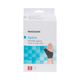 McKesson Wrist Brace with Thumb Spica Thumb Spica Nylon / Aluminum / Neoprene / Polyester / Spandex / Acrylic Left or Right Hand Black One Size Fits Most (1159148_EA) 1/EA