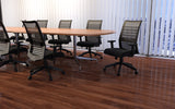 Boss Horizontal Mesh Back Task Chair, Synchro-Tilt Mechanism (B6566-BK) Each