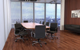 Boss Executive CaressoftPlus Chair with Metal Chrome Finish, Mid Back, Black (B9476-BK) Each