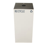 32-Gallon GeoCube Recycling Container - White (5231) Each
