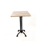JMC Furniture Topalit Tables, Square, 32 x 32 x 42, Washington Pine Top, Black Aluminum Base/Legs (JMC106A32327) Each