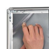 MT Displays Snap Frame 24'' X 36'' Poster Size, 1" Silver Color Profile, Mitered Corner (UCN255N024X2990) Each