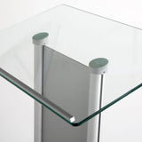 MT Displays Clear.Glass Podıum Alu.Look Wıth Front Panel (UGPDN02100X2000) Each