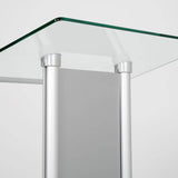 MT Displays Clear.Glass Podıum Alu.Look Wıth Front Panel (UGPDN02100X2000) Each