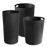 Oakley 36-Gallon Slatted Waste Receptacle with Rain Hood in Black (5201) Each