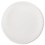 AJM Packaging Corporation White Paper Plates, 9" dia, 100/Pack, 10 Packs/Carton (AJMPP9GREWH) Case of 1000