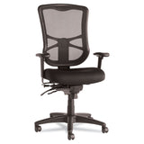 Alera® Alera Elusion Series Mesh High-Back Multifunction Chair, Supports Up to 275 lb, 17.2" to 20.6" Seat Height, Black (ALEEL41ME10B) Each