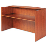 Alera® Alera Valencia Series Reception Desk with Transaction Counter, 71" x 35.5" x 29.5" to 42.5", Medium Cherry (ALEVA327236MC) Each