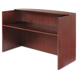 Alera® Alera Valencia Series Reception Desk with Transaction Counter, 71" x 35.5" x 29.5" to 42.5", Mahogany (ALEVA327236MY) Each