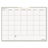 AT-A-GLANCE® WallMates Self-Adhesive Dry Erase Monthly Planning Surfaces, 24 x 18, White/Gray/Orange Sheets, Undated (AAGAW502028) Each