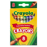 Crayola® Classic Color Crayons, Peggable Retail Pack, Peggable Retail Pack, 8 Colors/Pack (CYO523008) Box of 8