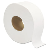 GEN Jumbo JRT Bath Tissue, Septic Safe, 2-Ply, White, 3.25" x 720 ft, 12 Rolls/Carton (GEN202) Case of 12