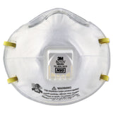 3M™ Particulate Respirator 8210V, N95, Cool Flow Valve, Standard Size, 10/Box (MMM8210V) Box of 10