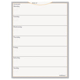 AT-A-GLANCE® WallMates Self-Adhesive Dry Erase Weekly Planning Surfaces, 18 x 24, White/Gray/Orange Sheets, Undated (AAGAW503028) Each