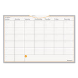 AT-A-GLANCE® WallMates Self-Adhesive Dry Erase Monthly Planning Surfaces, 18 x 12, White/Gray/Orange Sheets, Undated (AAGAW402028) Each
