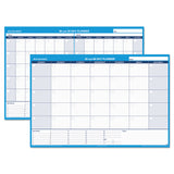 AT-A-GLANCE® 30/60-Day Undated Horizontal Erasable Wall Planner, 48 x 32, White/Blue Sheets, Undated (AAGPM33328) Each