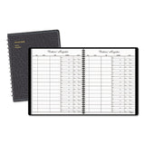 AT-A-GLANCE® Visitor Register Book, Black Cover, 10.88 x 8.38 Sheets, 60 Sheets/Book (AAG8058005) Each