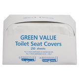 GEN Half-Fold Toilet Seat Covers, 14.75 x 16.5, White, 5,000/Carton (TEHGVTSC5000) Case of 5000
